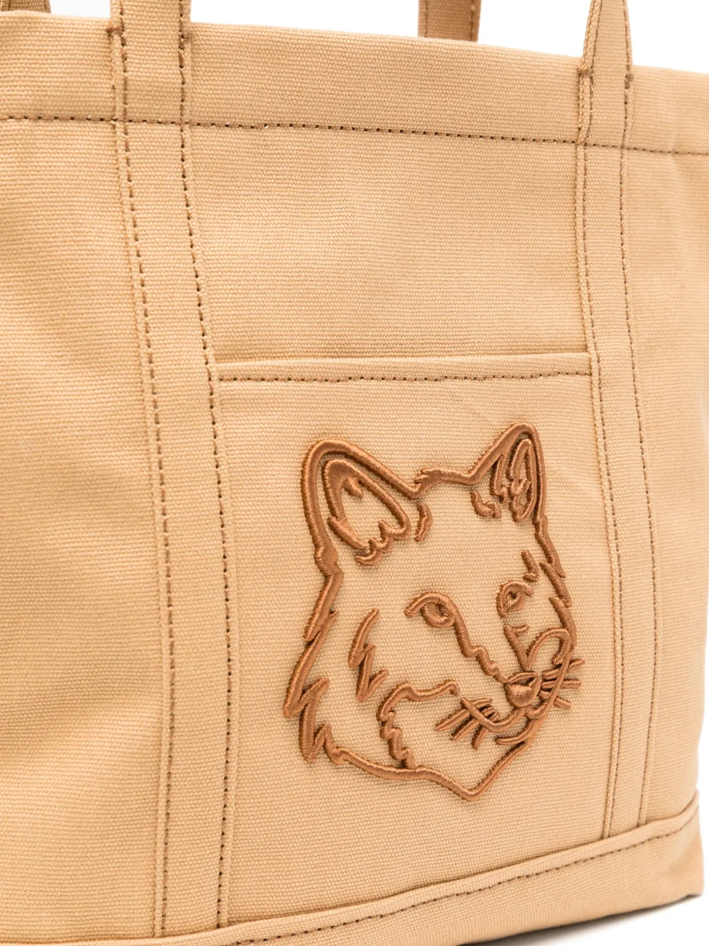 MAISON KITSUNÉ SMALL FOX HEAD TOTE BAG
