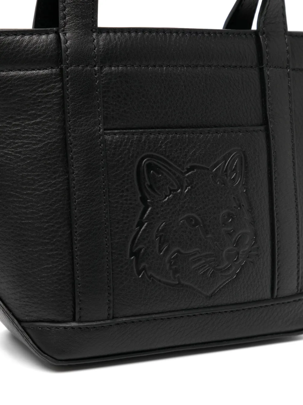 MAISON KITSUNÉ MINI FOX HEAD TOTE BAG