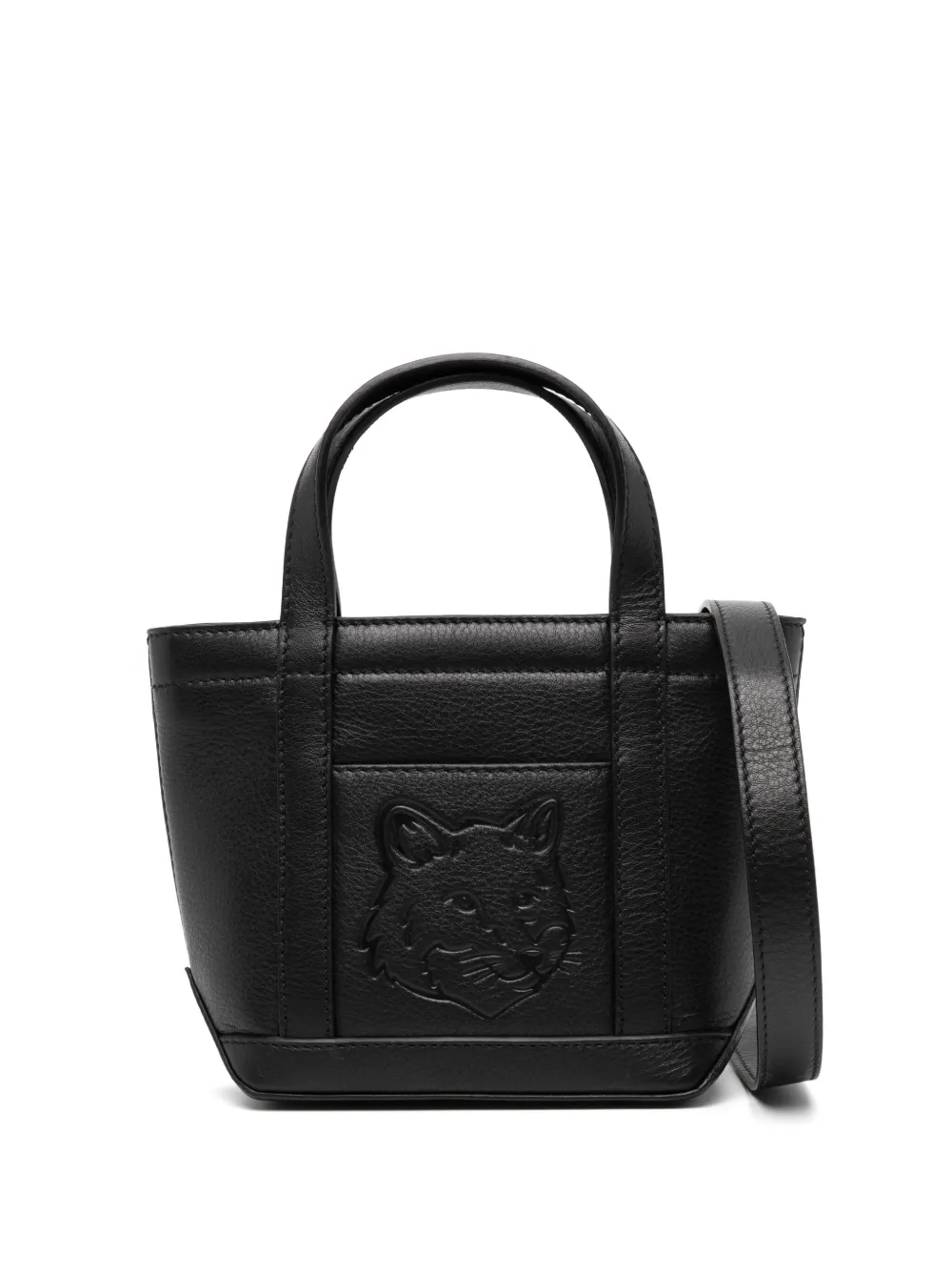 MAISON KITSUNÉ MINI FOX HEAD TOTE BAG