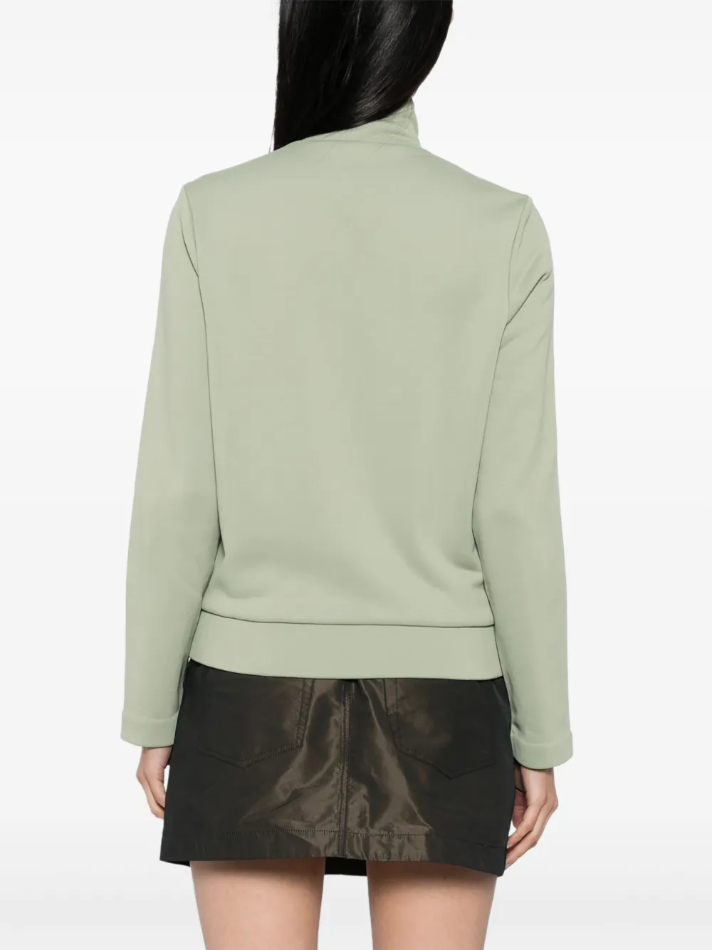 Shop Maison Kitsuné Stripe-detail Jacket In Green