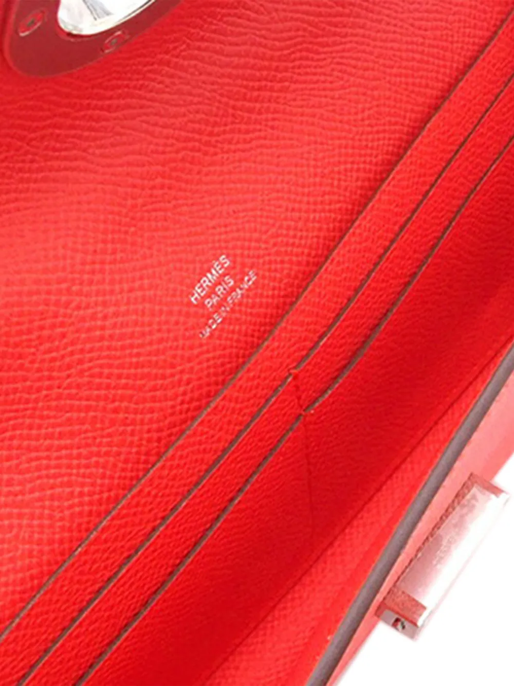 Pre-owned Hermes 2023 Epsom Chaine D Ancre To Go Wallet Crossbody Bag In 粉色