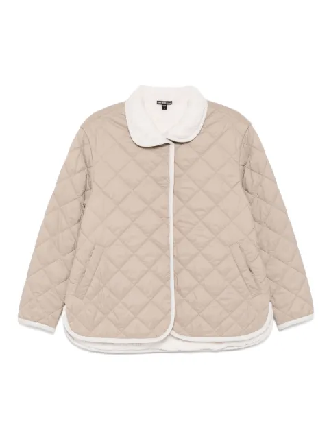 James Perse sherpa lined insulated snap front jacket