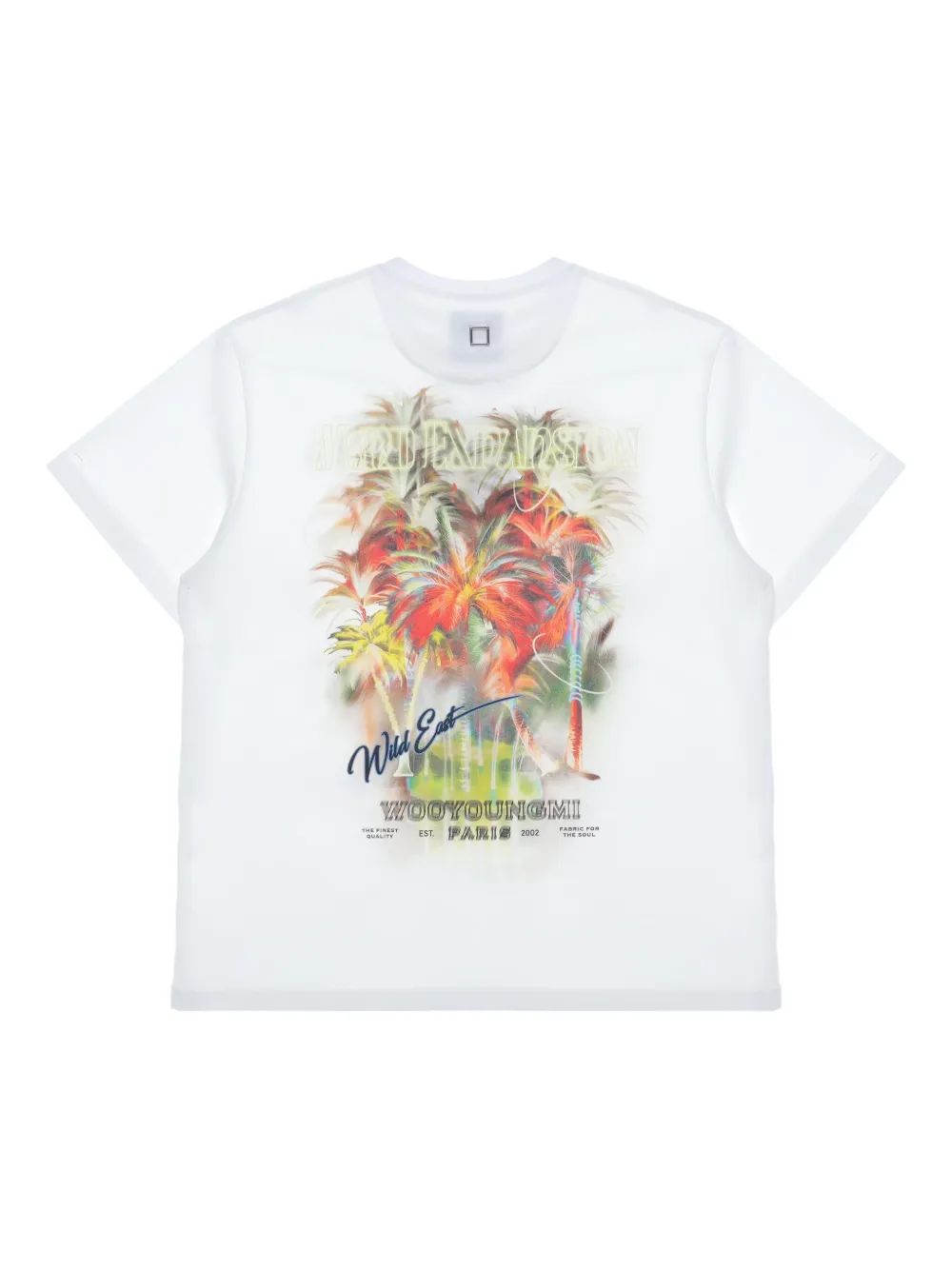 【関税込み】WOOYOUNGMI ホワイト プリントTシャツ Wooyoungmi プリント Tシャツ | ホワイト | FARFETCH JP