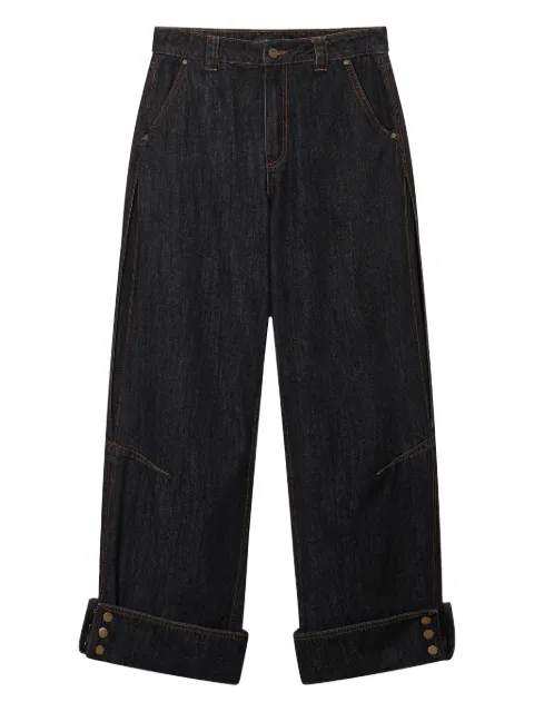 tout a coup jeans con dobladillo vuelto
