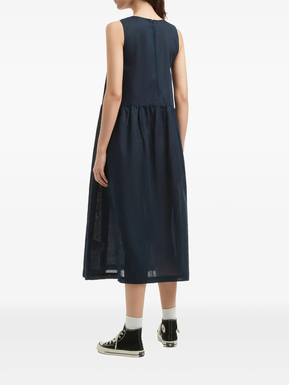 CHOCOOLATE Jurk van katoenblend Blauw