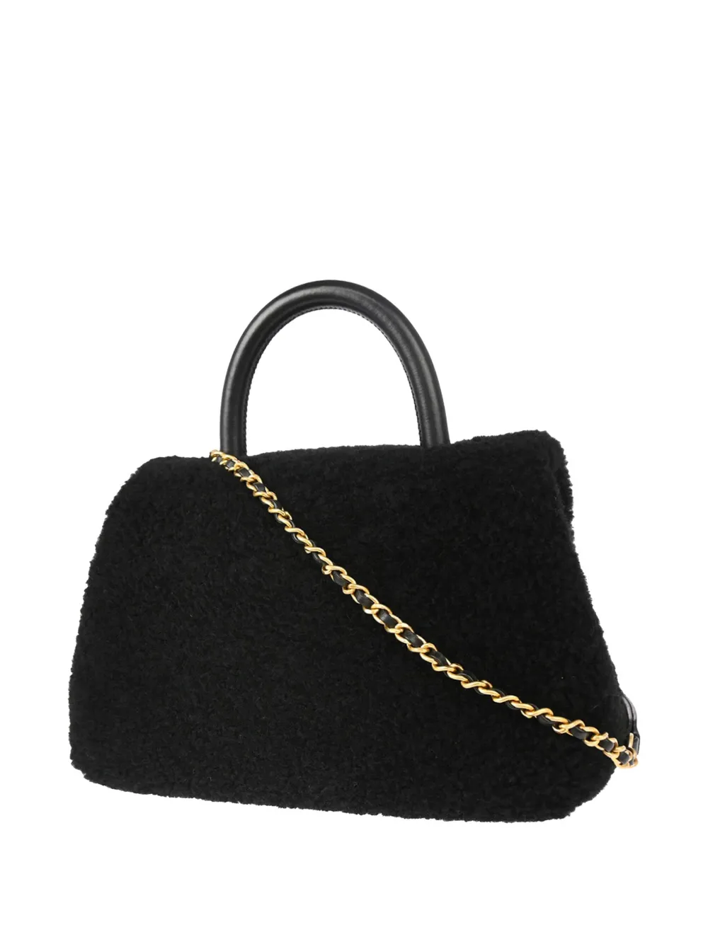 CHANEL Pre-Owned 2016 CC shearling medium shoulder bag | Pre-Owned | Image 2