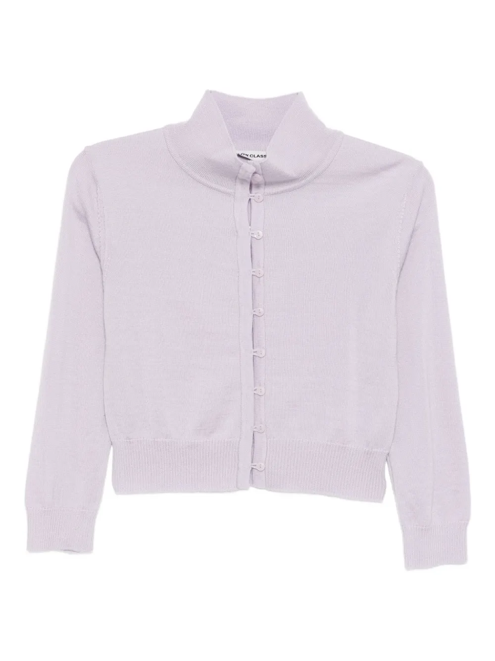 Low Classic Vest met hoge hals Paars