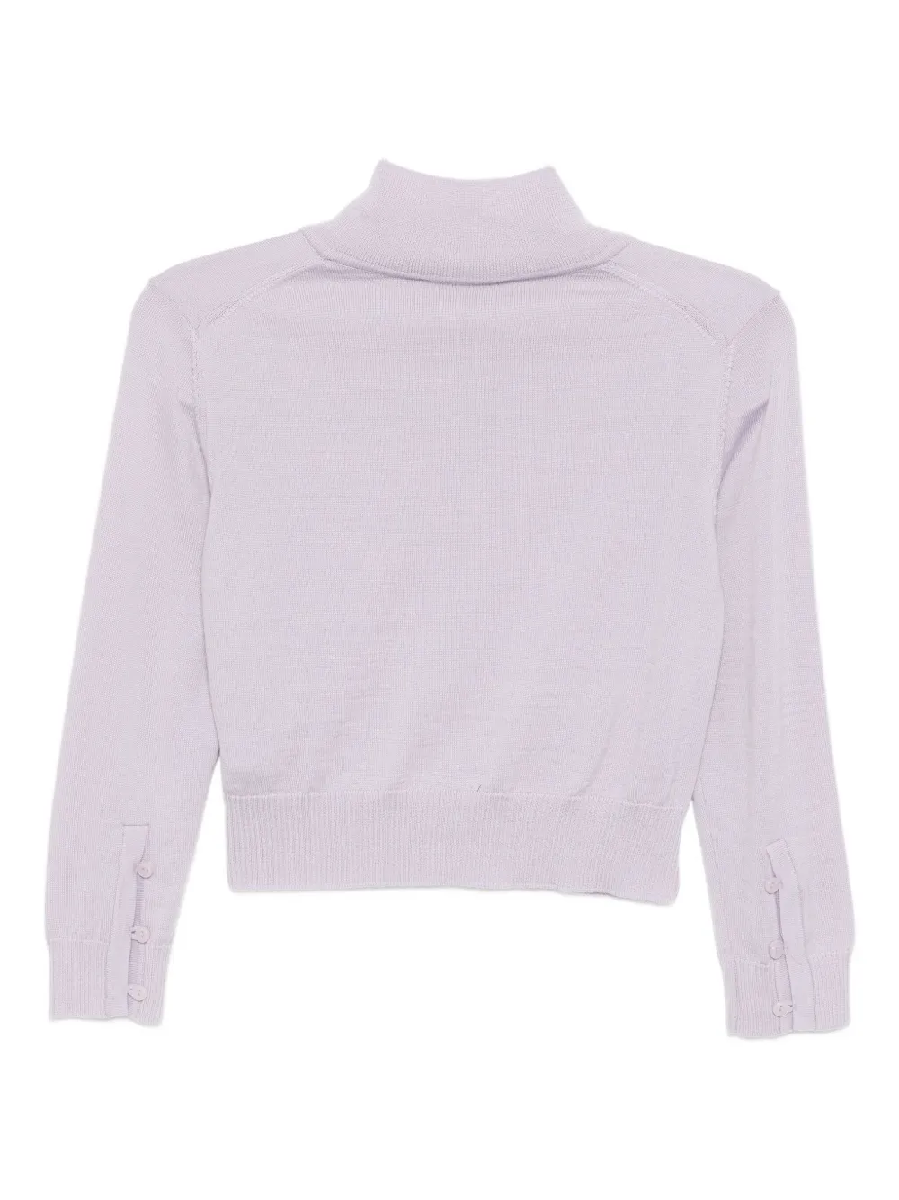Low Classic Vest met hoge hals Paars