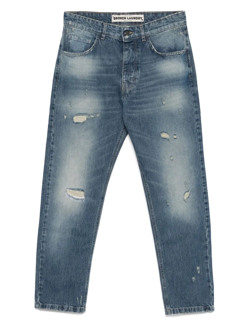 BROKEN LAUNDRY ripped-detailing jeans | Blue | Image 1