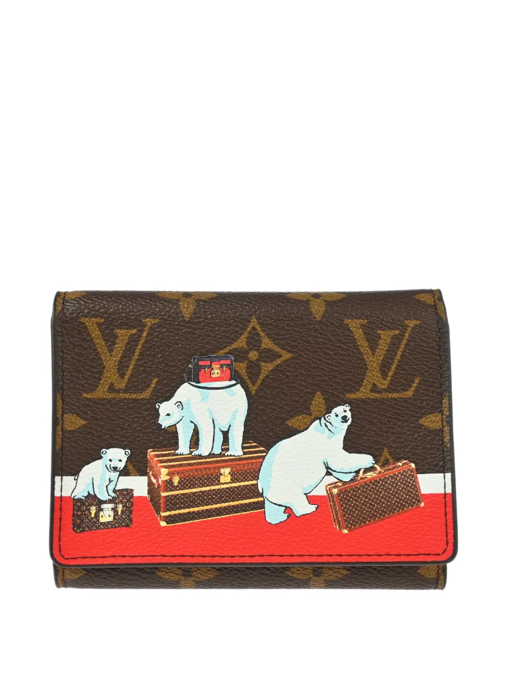 Louis Vuitton Pre-Owned 2017 モノグラム ポーラーベア財布 - ブラウン Louis Vuitton Pre-Owned 2017 モノグラム ポーラーベア財布 - ブラウン