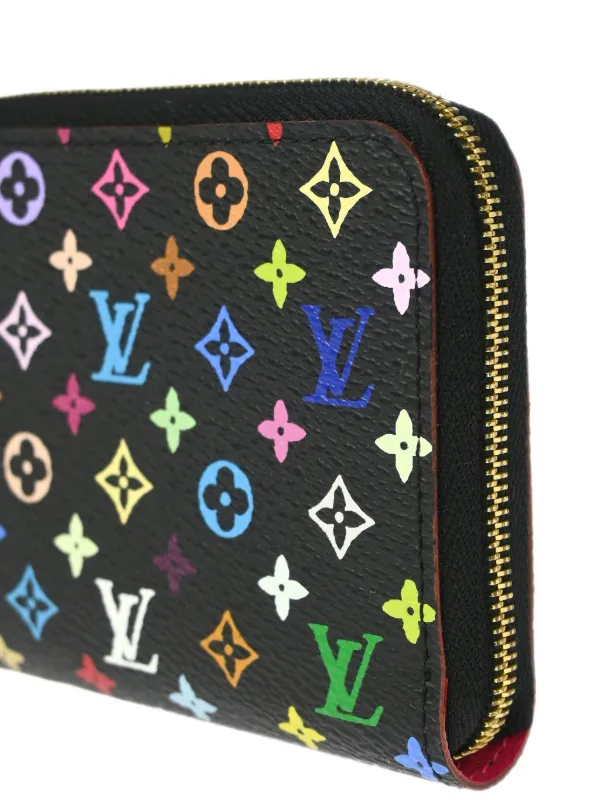 ルイヴィトン　ラウンドファスナー　マルチカラー　ブラック Louis Vuitton Pre-Owned 2011 モノグラム マルチカラー財布