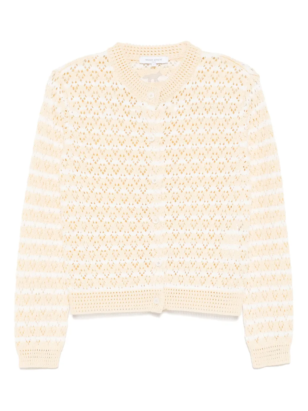 MAISON KITSUNÉ TWO-TONE CARDIGAN