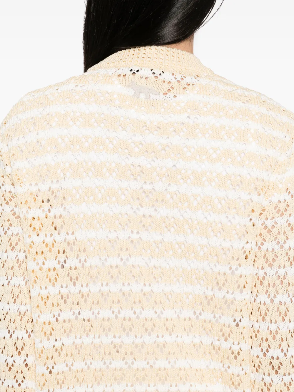 MAISON KITSUNÉ TWO-TONE CARDIGAN