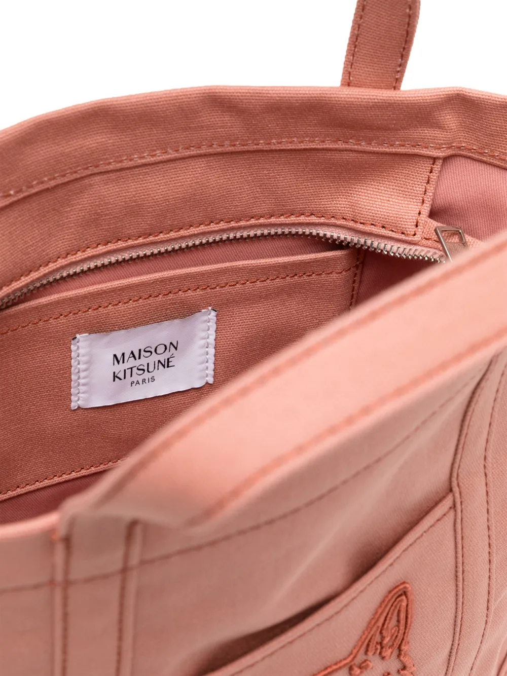 MAISON KITSUNÉ SMALL FOX HEAD TOTE BAG