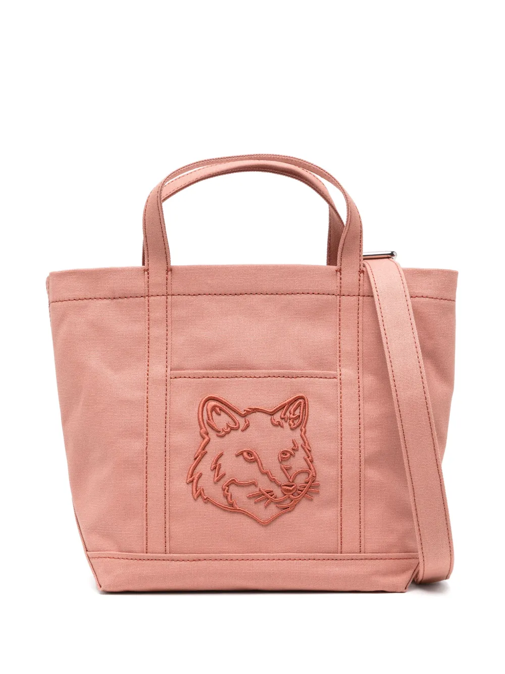 MAISON KITSUNÉ SMALL FOX HEAD TOTE BAG