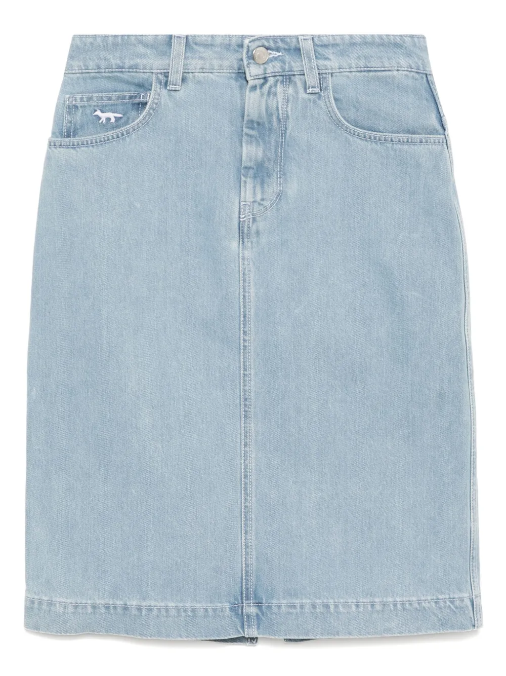 MAISON KITSUNÉ STRAIGHT DENIM SKIRT