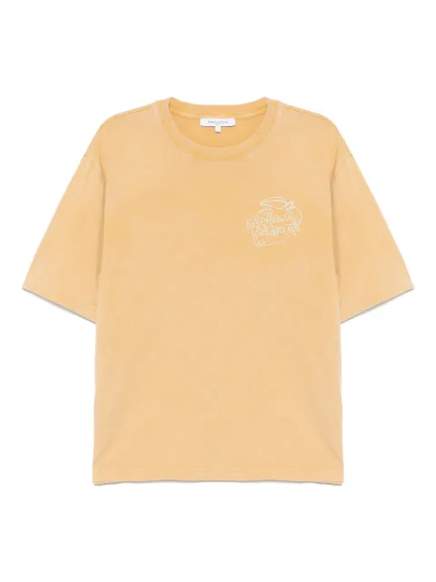 Maison Kitsuné playera con bordado