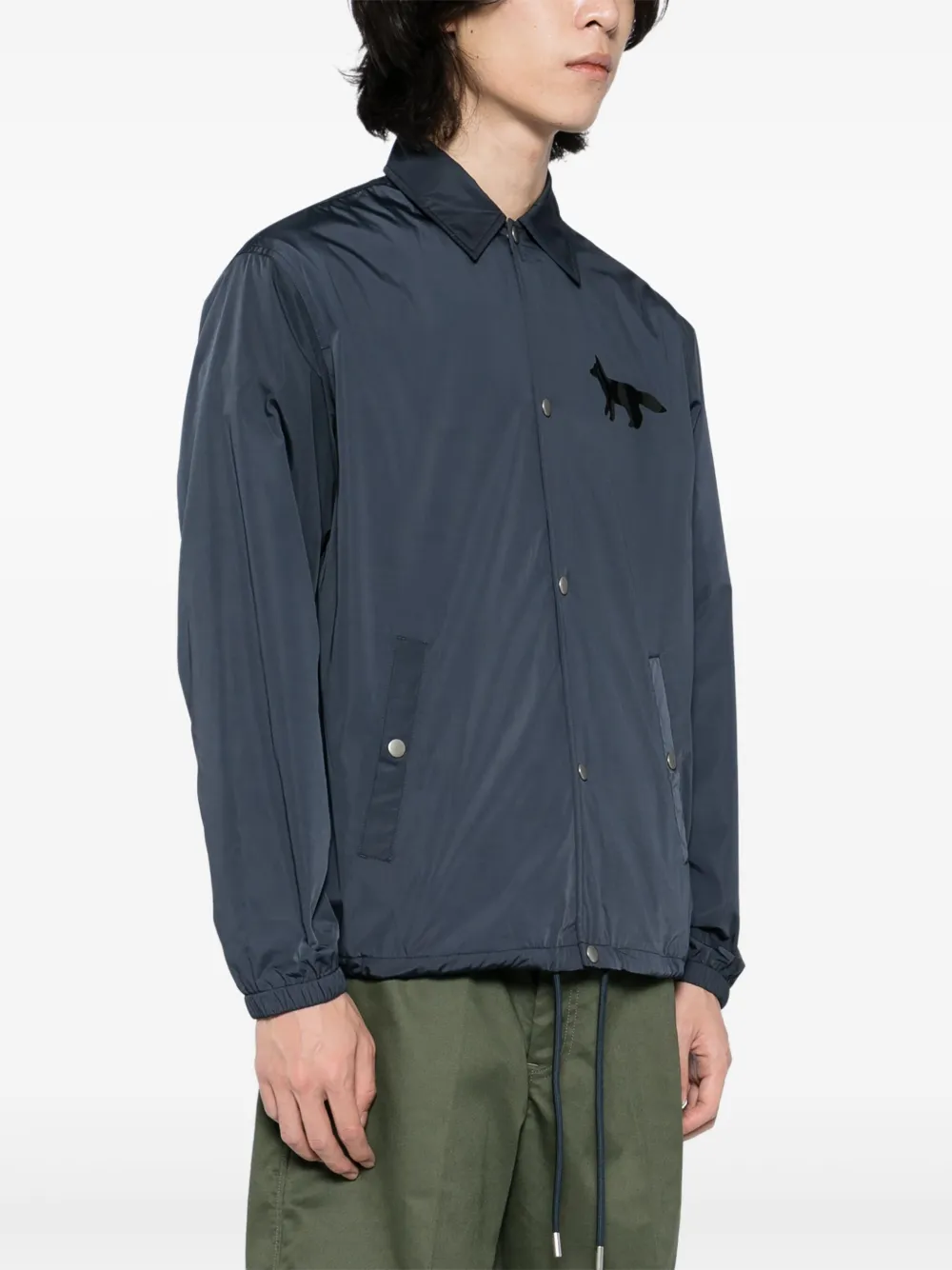 Maison Kitsuné Coach jack Grijs
