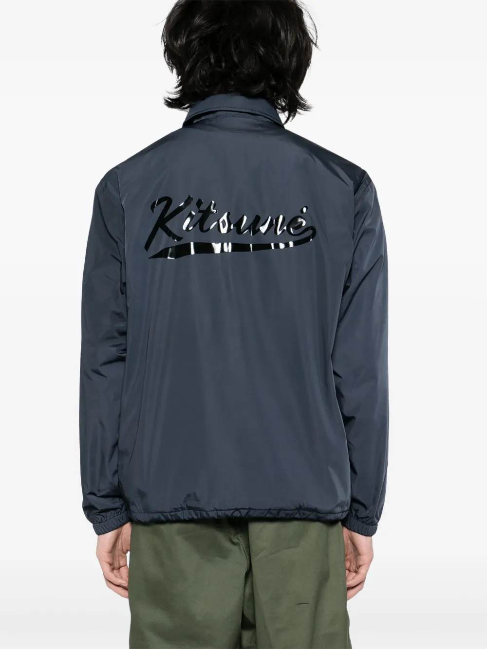 Maison Kitsuné Coach jack Grijs
