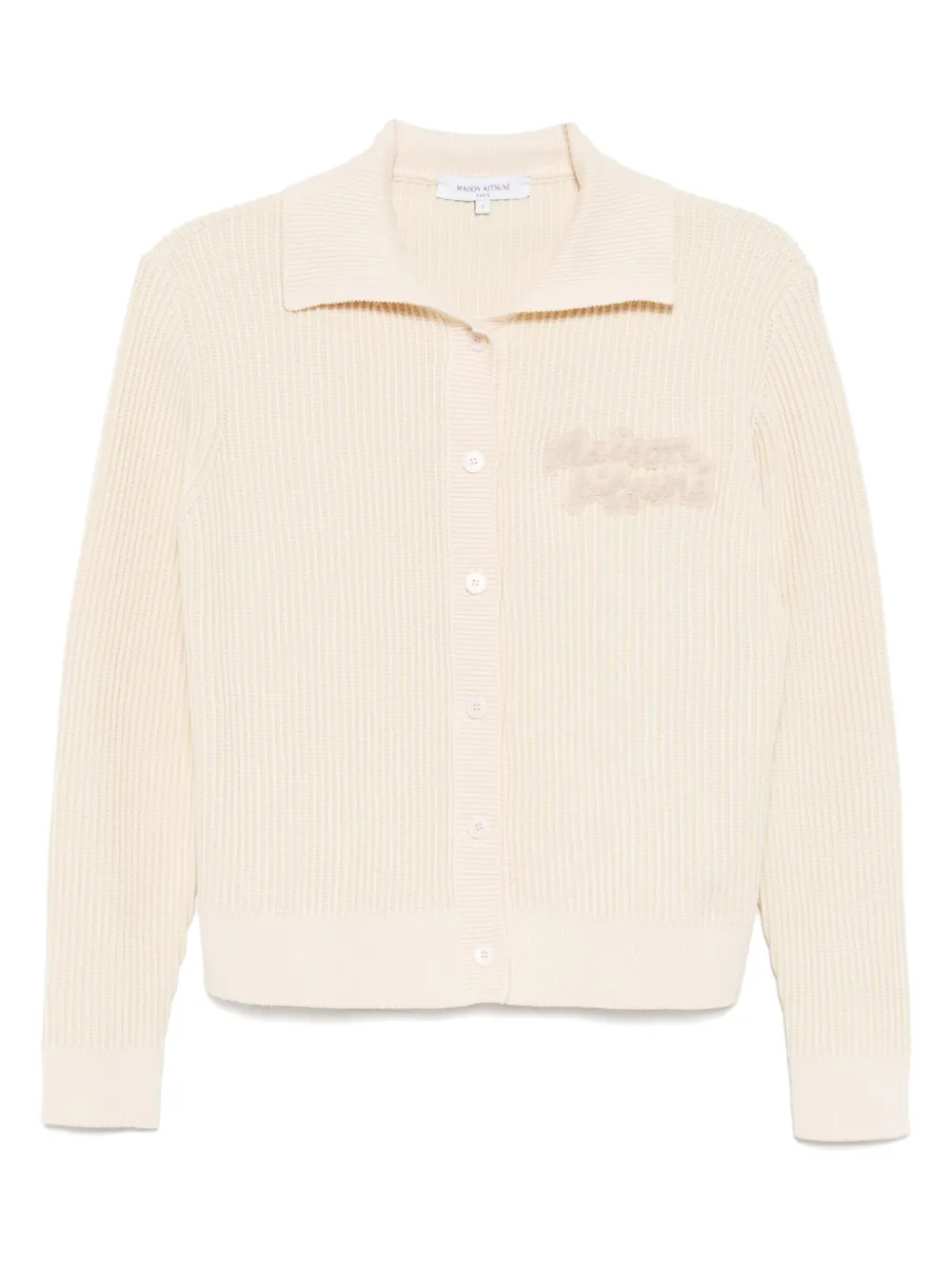 MAISON KITSUNÉ LOGO-PATCH CARDIGAN