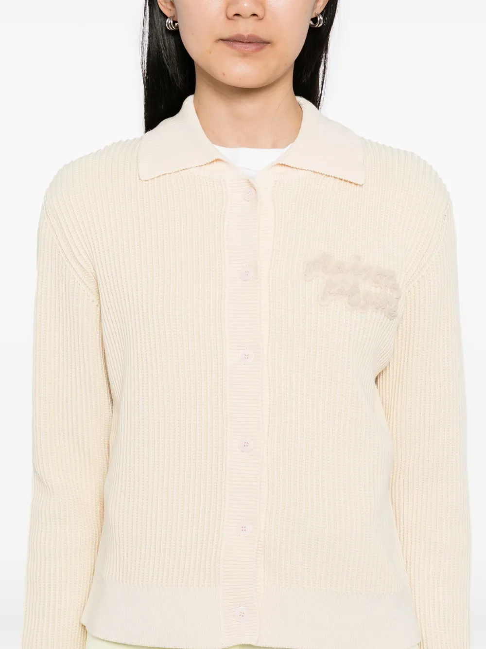 MAISON KITSUNÉ LOGO-PATCH CARDIGAN