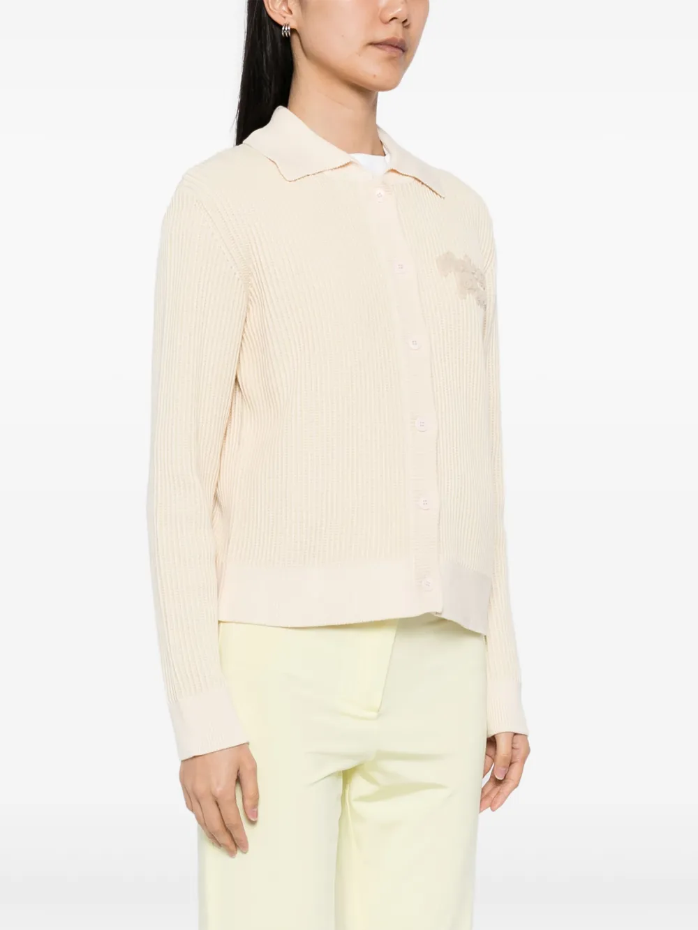 MAISON KITSUNÉ LOGO-PATCH CARDIGAN