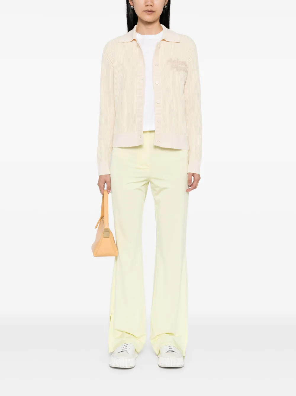MAISON KITSUNÉ LOGO-PATCH CARDIGAN
