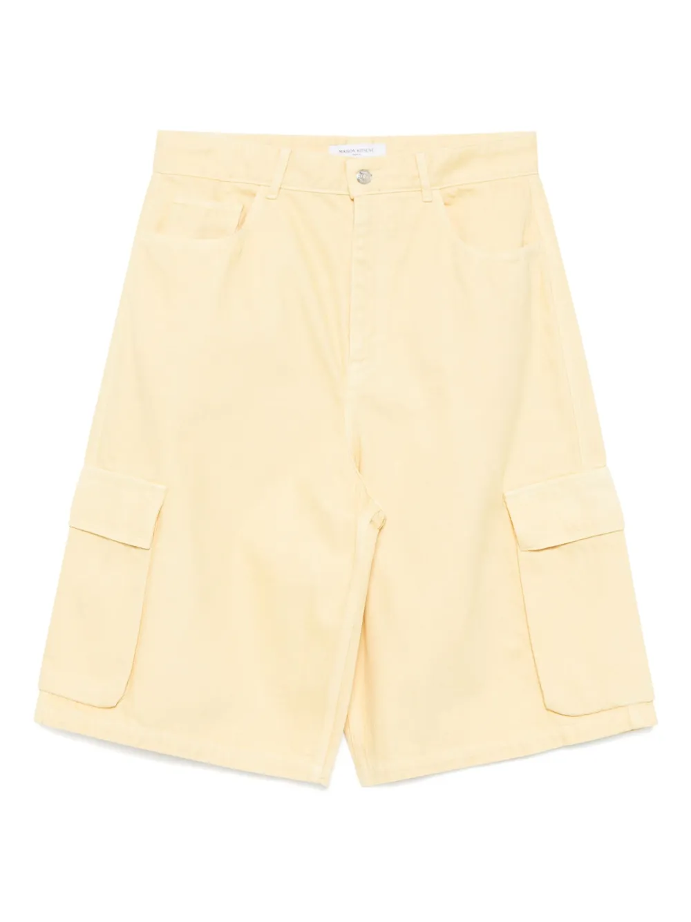 Maison Kitsuné work wear denim shorts | Yellow | Image 1
