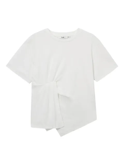 b+ab Asymmetrisches T-Shirt mit Knotendetail