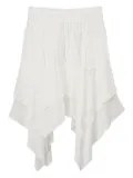 b+ab asymmetric tiered skirt - White