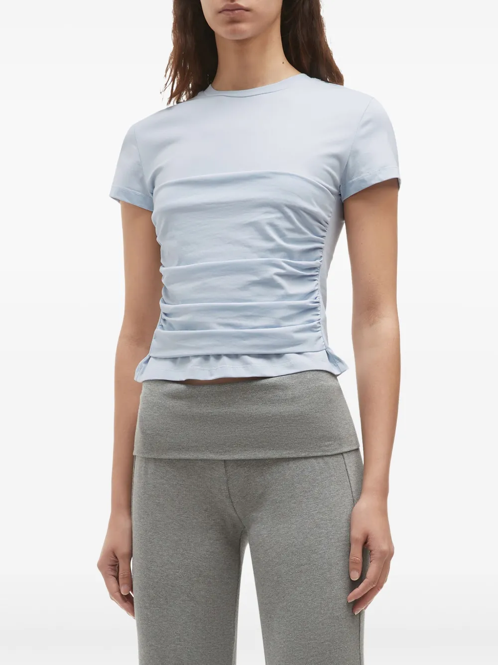 b+ab T-shirt met ruches Blauw