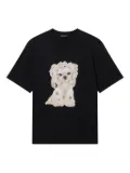 tout a coup graphic stamp T-shirt - Black