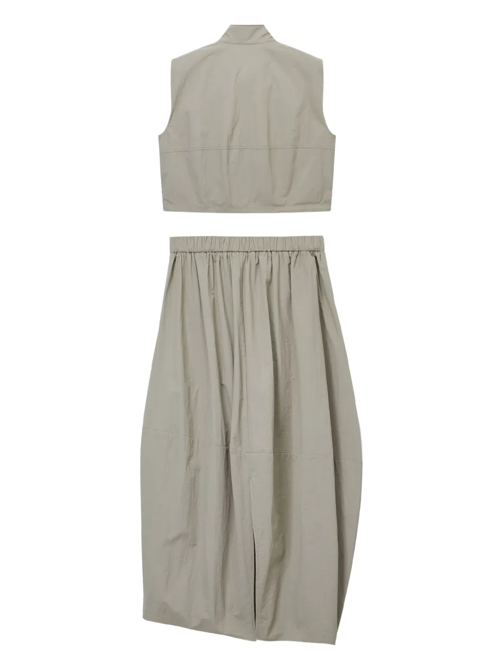 b+ab Set top smanicato e gonna con zip | Image 6