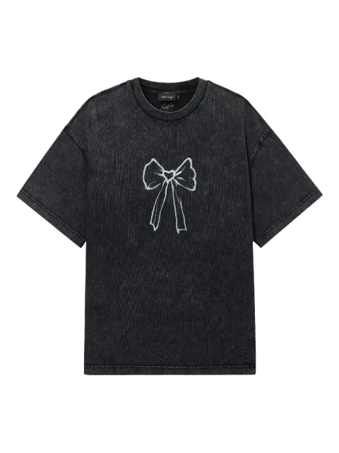 tout a coup bow print T-shirt 