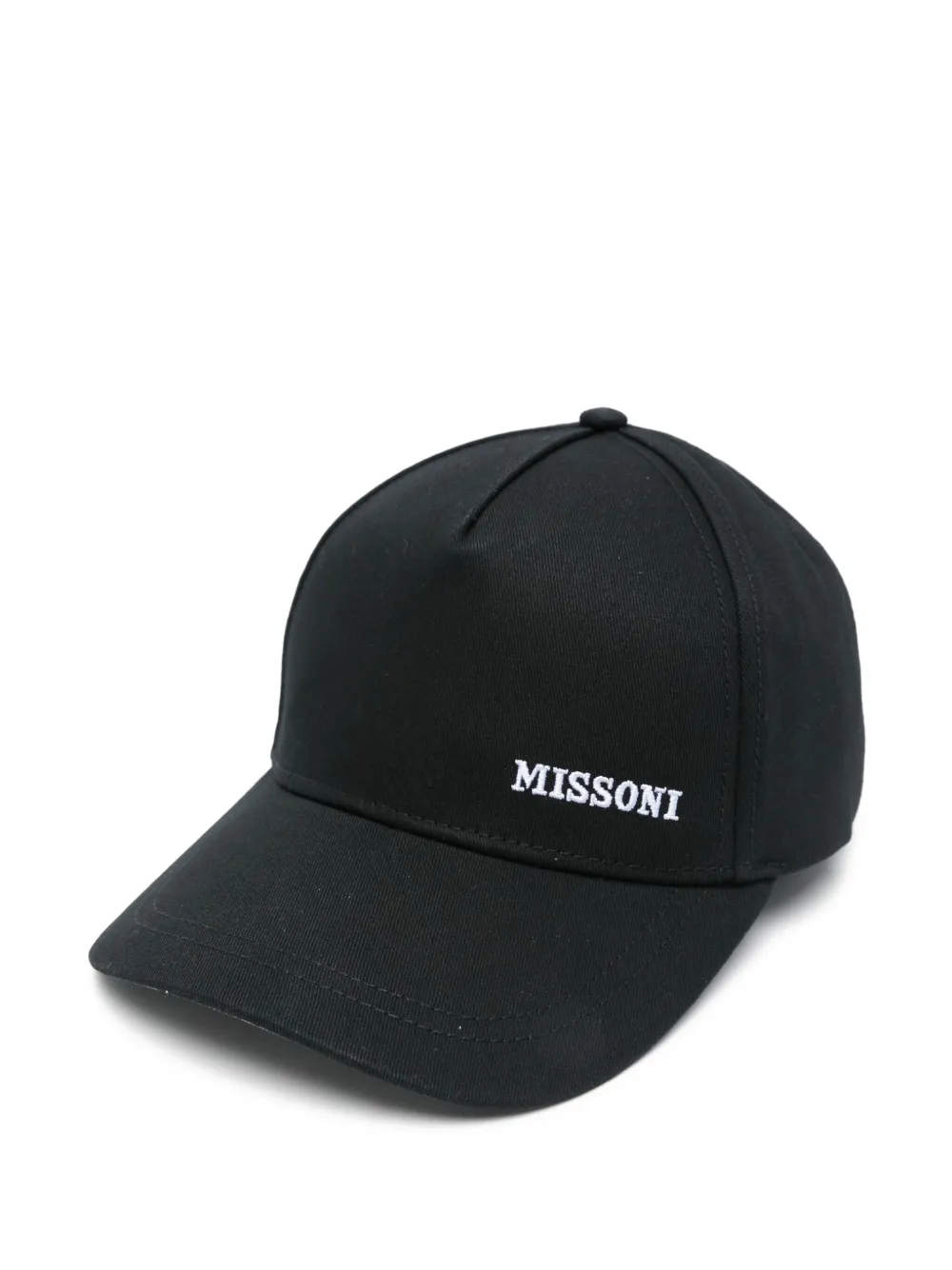 Missoni Honkbalpet met geborduurd logo Zwart