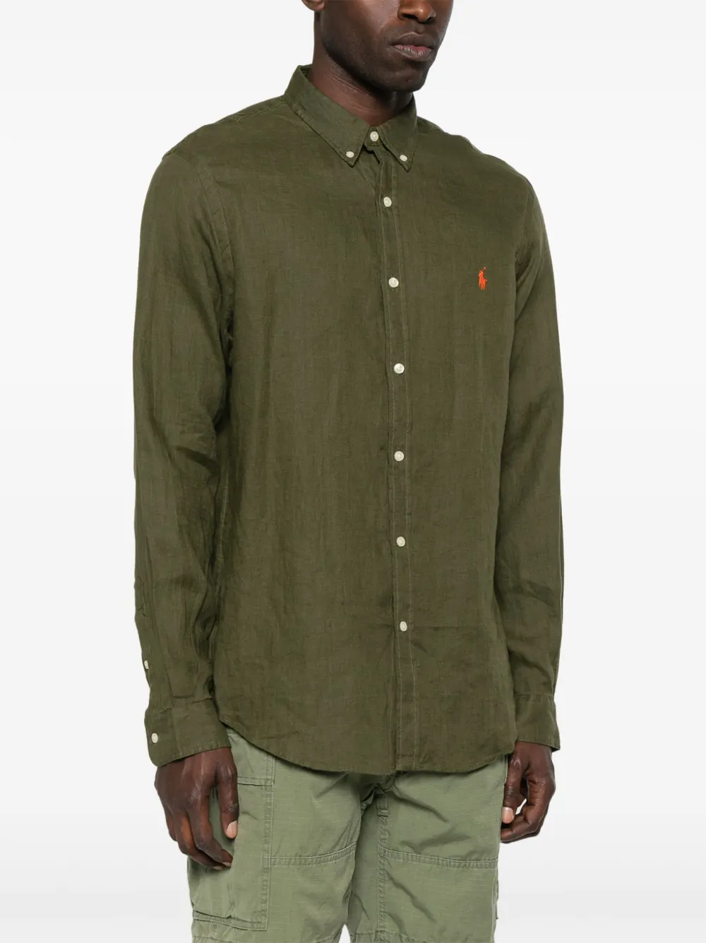 Polo Ralph Lauren Linnen overhemd Groen