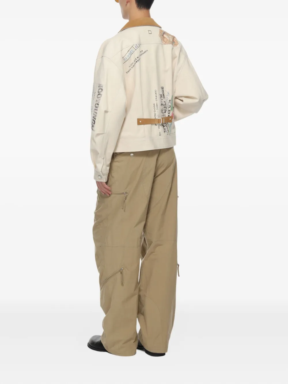 Wooyoungmi Jack met print Beige