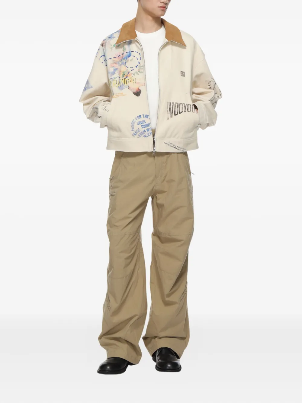 Wooyoungmi all-over printed jacket | Denim Jackets | Image 2