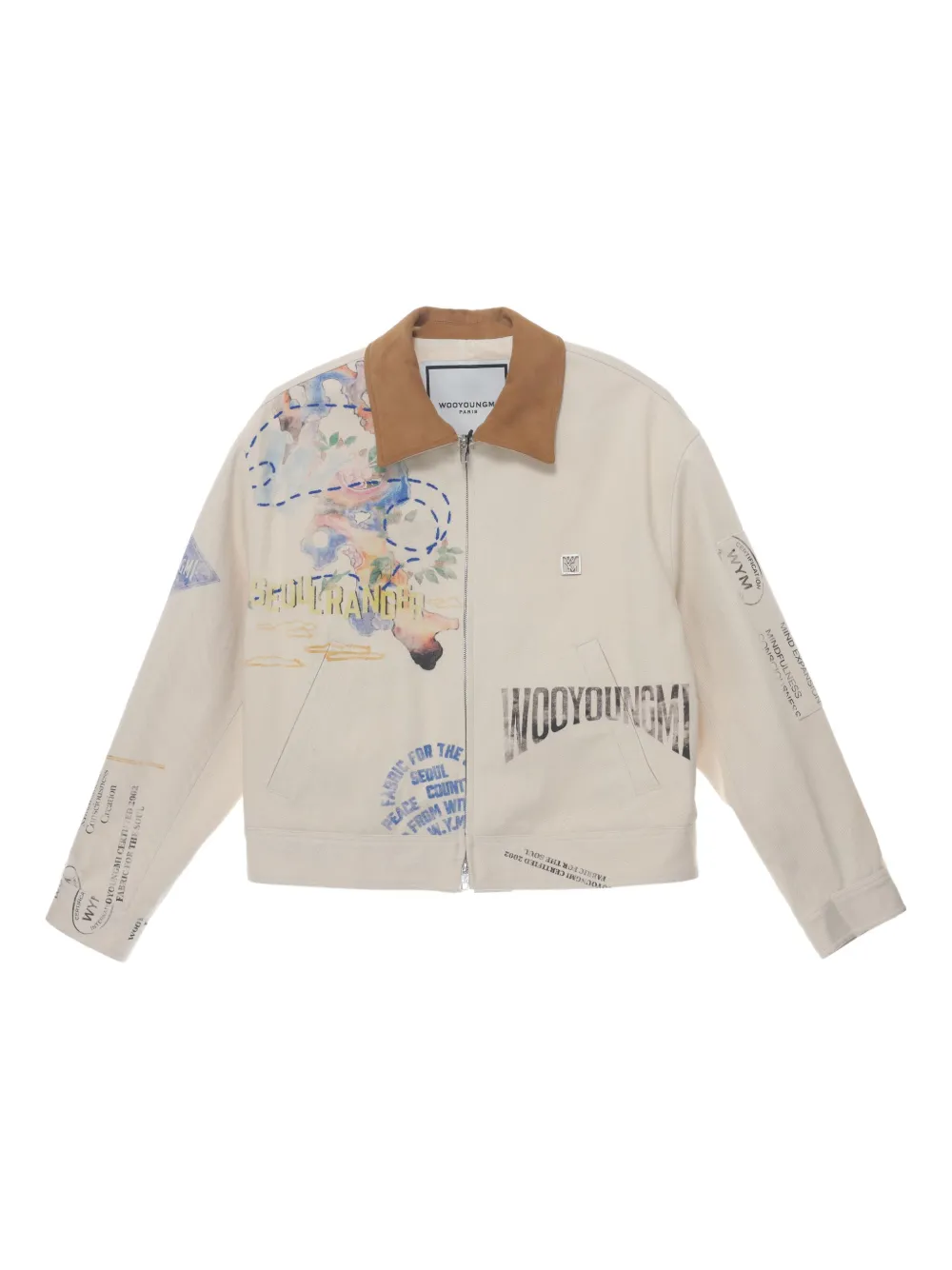 Wooyoungmi all-over printed jacket | Neutrals | Image 1