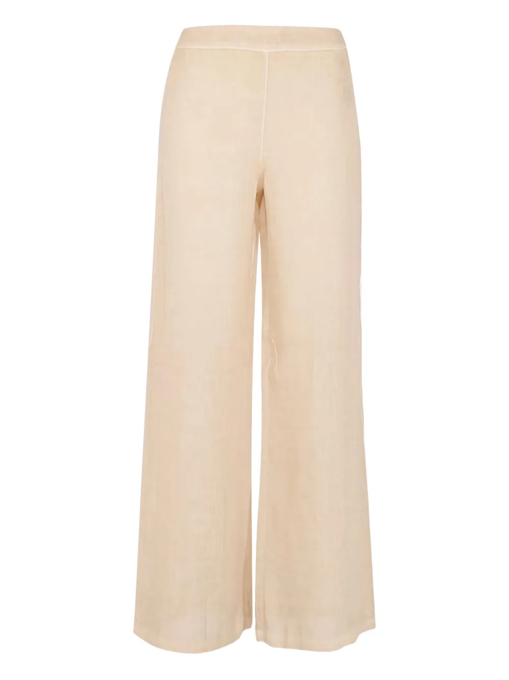 120% LINO ELASTICATED-WAIST TROUSERS
