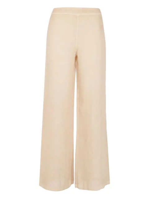 120% Lino elasticated-waist trousers