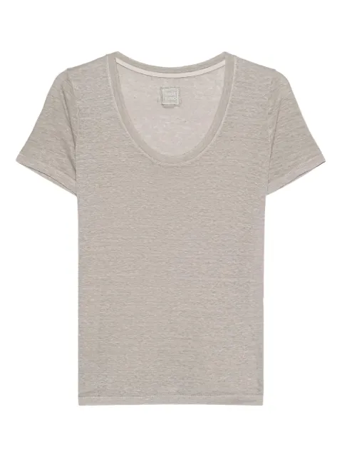 120% Lino scoop-neck T-shirt