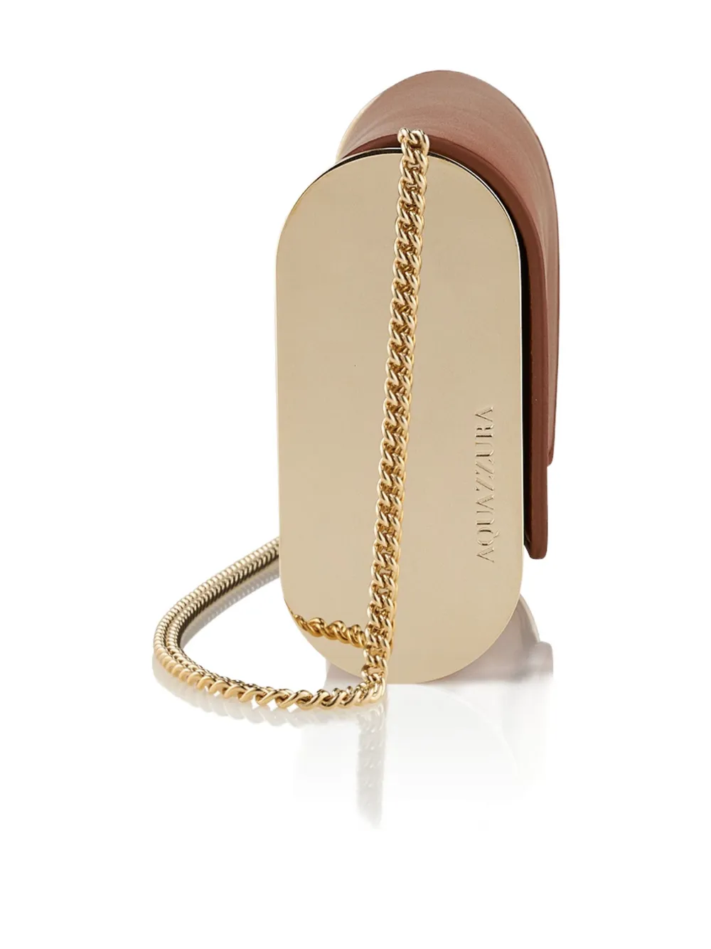 Aquazzura metallic-top leather shoulder bag - Bruin