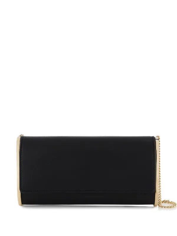 Aquazzura Metallic-plaque Chain Shoulder Bag in Black