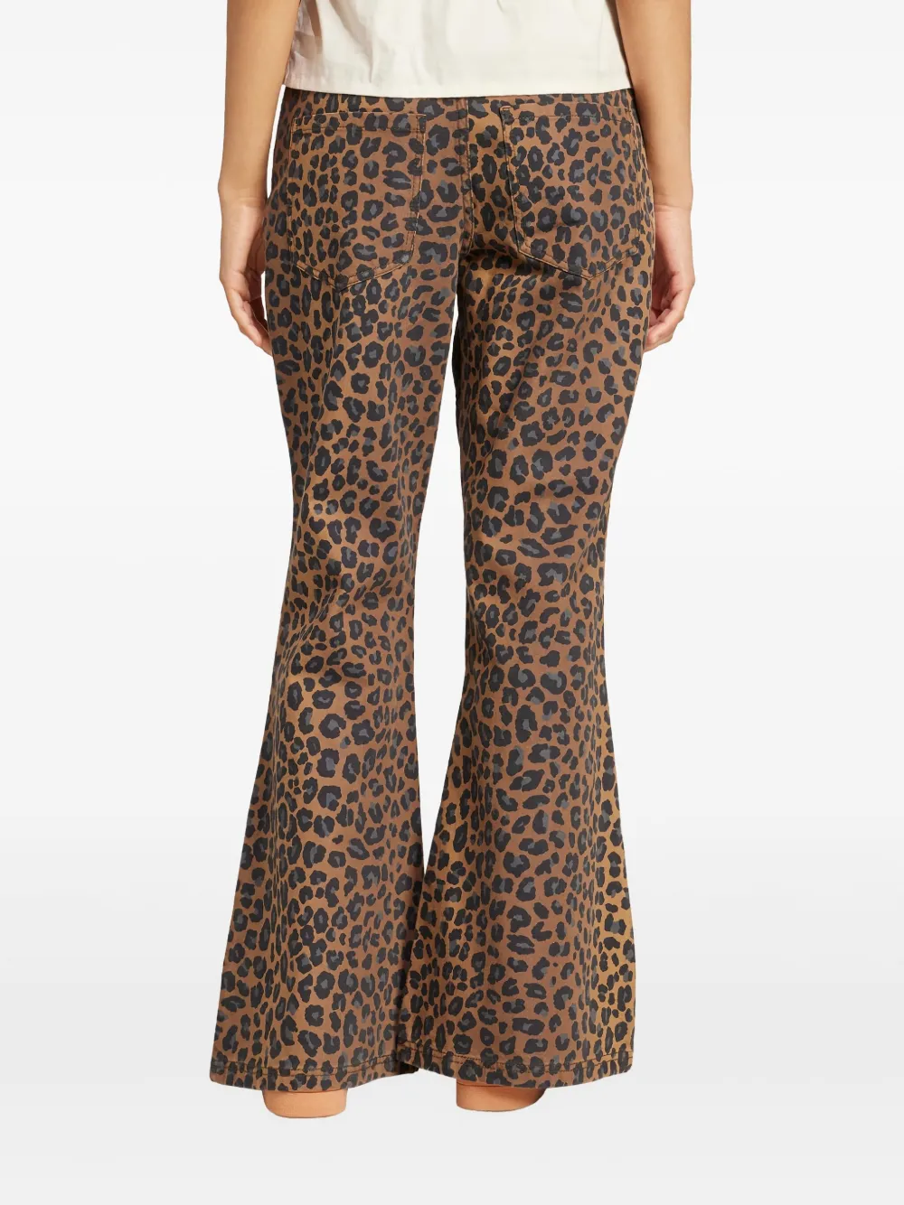 adidas Broek met luipaardprint Bruin