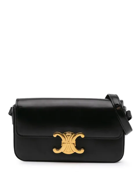 Céline Pre-Owned 2021 Triomphe Leather Claude shoulder bag