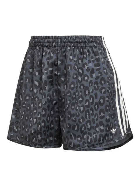 adidas leopard-print shorts 