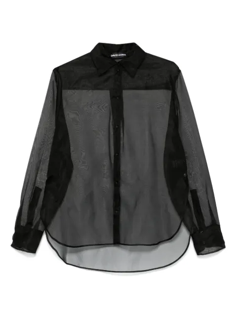 David Koma camisa de organza