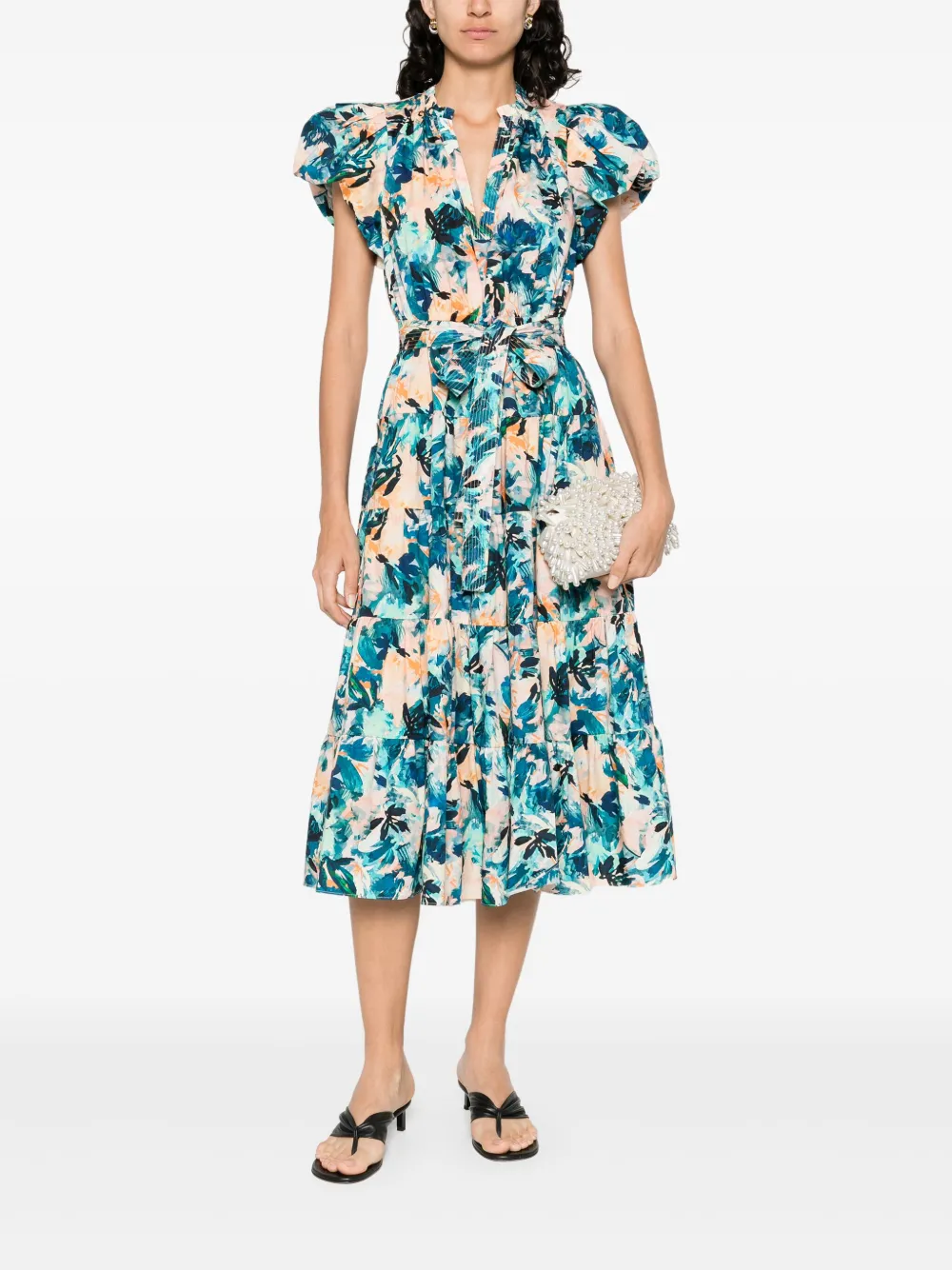Ulla Johnson Ottilie midi-jurk - Blauw