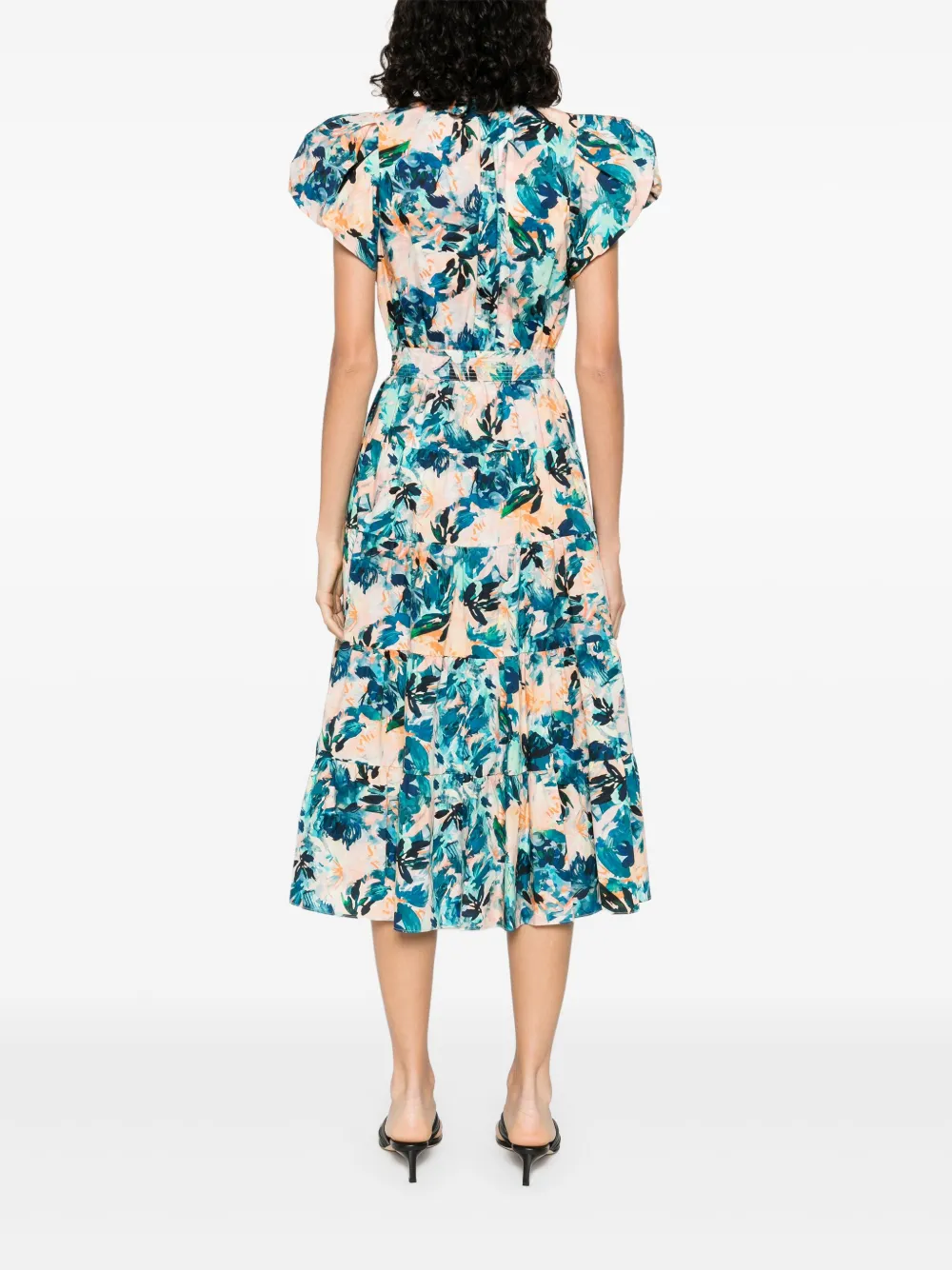 Ulla Johnson Ottilie midi-jurk Blauw